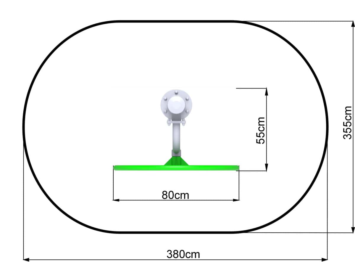 Koło duże na słupie - obrazek 2