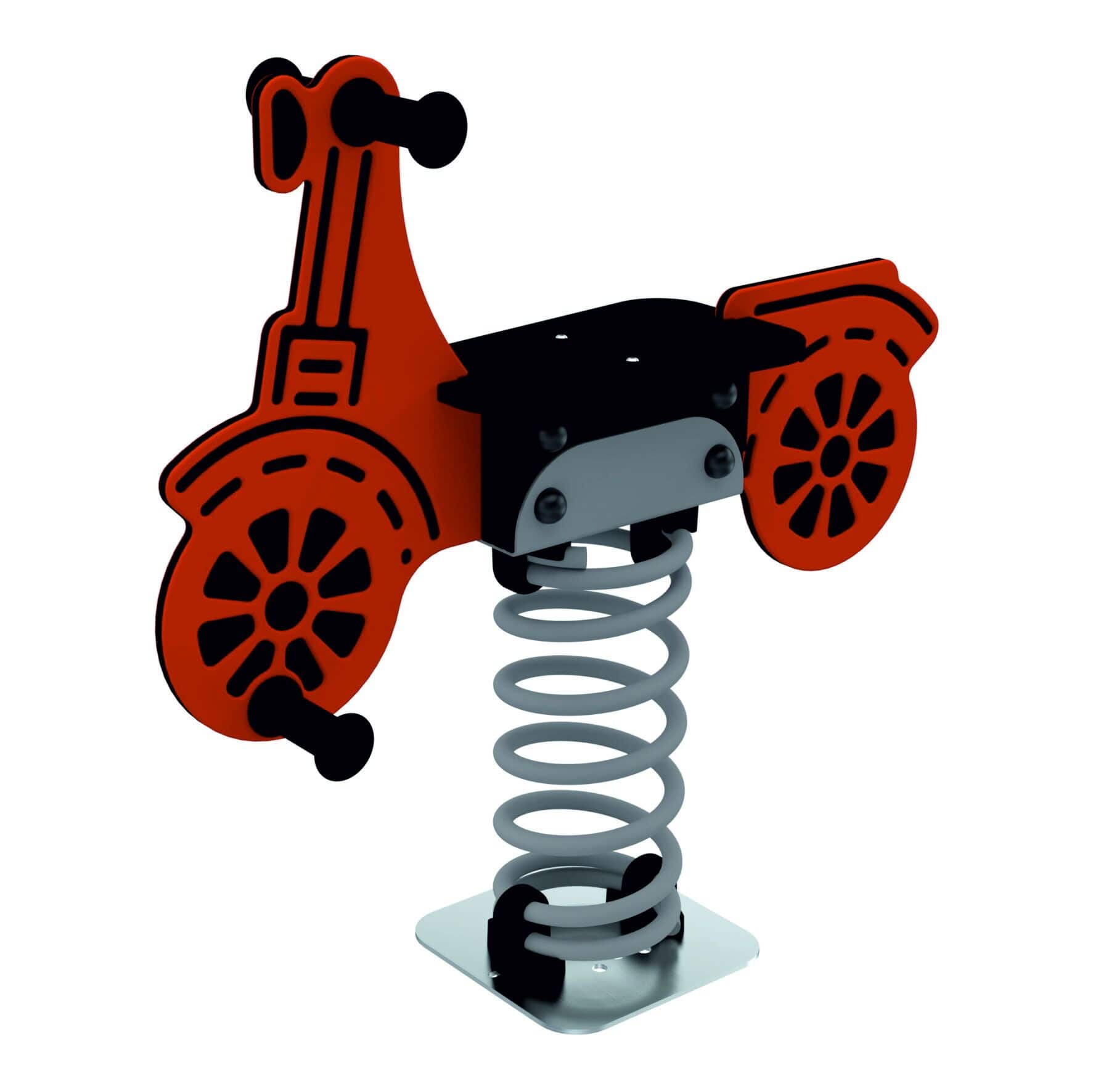 Bujak sprężynowy MOTOR – motocykl dla małych rajdowców